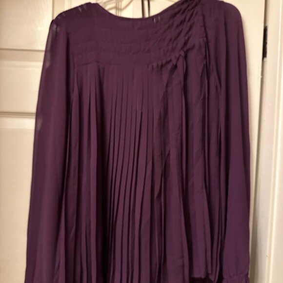 Purple Long Sleeved Blouse and Tee, Size L, Tags are Still Attached! - Picture 2 of 2